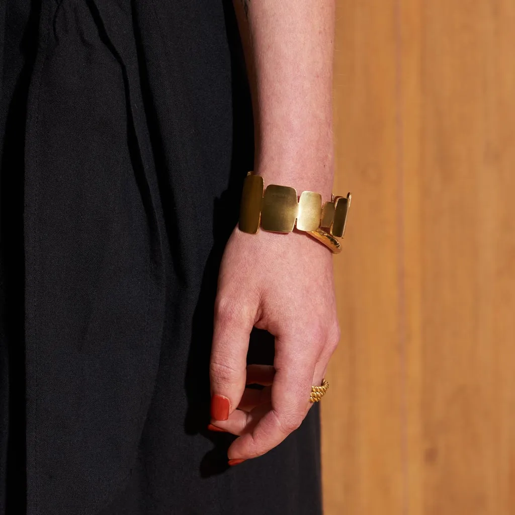 Mod Cairn Adjustable Cuff Bracelet - Brass