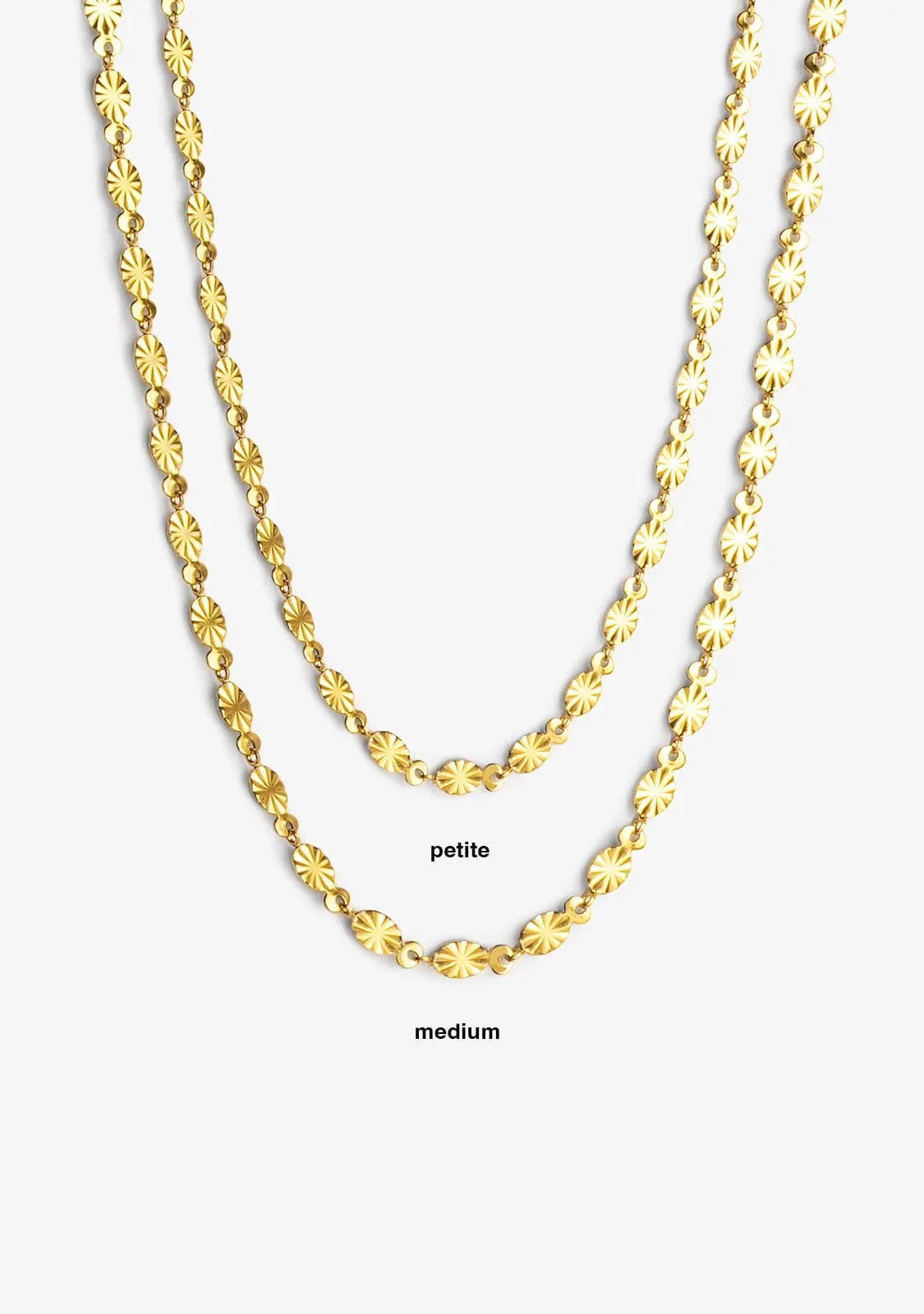 Necklace Flake Petite Gold