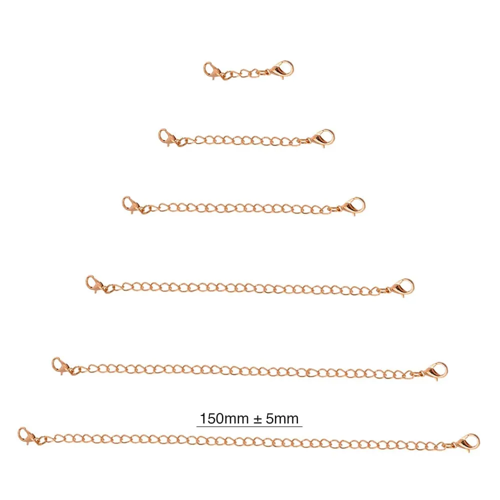 Obsession Necklace Extender Encased in 18k Rose Gold - 150mm