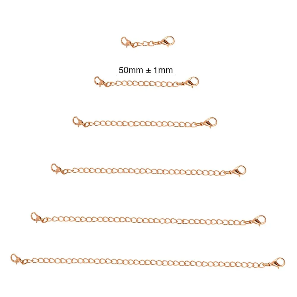 Obsession Necklace Extender Encased in 18k Rose Gold - 50mm