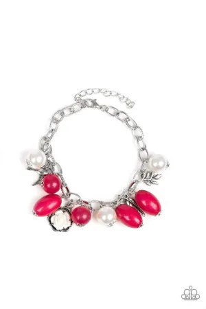 Paparazzi Bracelet ~ Love Doves - Pink