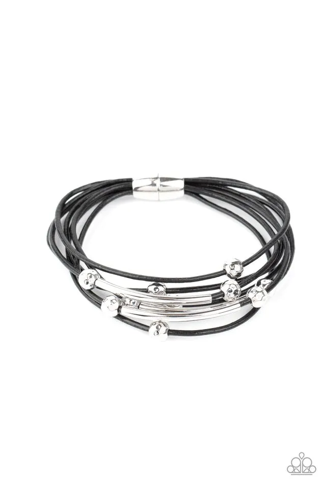 Paparazzi Bracelet ~ Magnetically Modern - Black