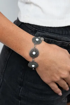 Paparazzi Bracelet ~ Mojave Mandalas - White