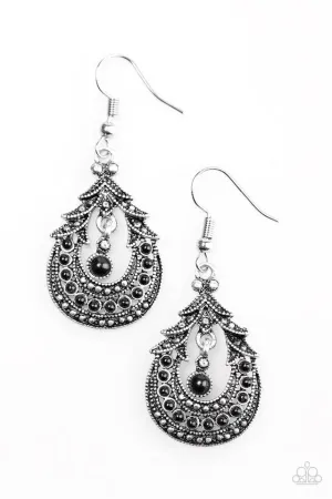 Paparazzi Earring ~ Holi - Black