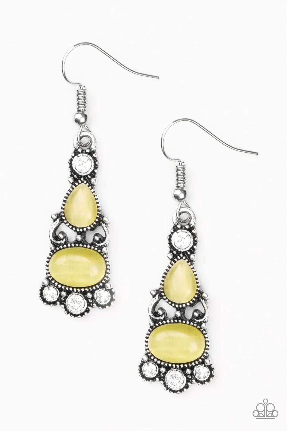 Paparazzi Earring ~ Push Your LUXE - Yellow