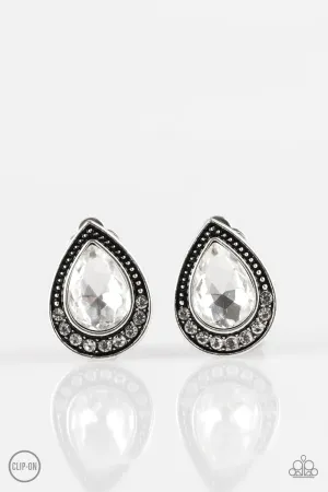 Paparazzi Earring ~ Radiantly Ravishing - White