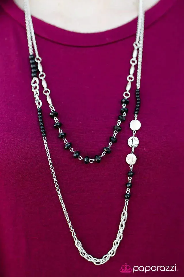 Paparazzi Necklace ~ The Heat Is On - Black