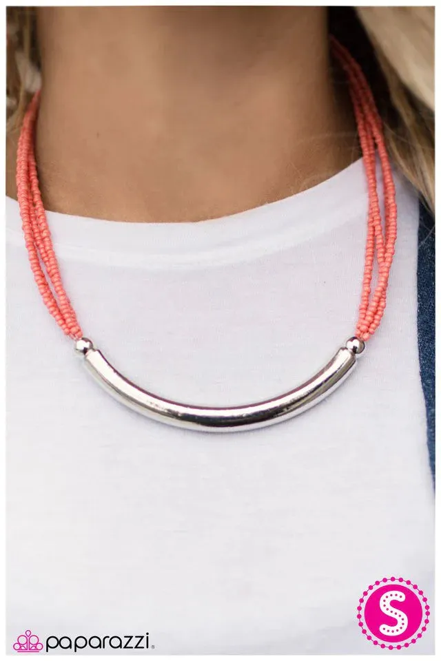 Paparazzi Necklace ~ The Texan - Orange