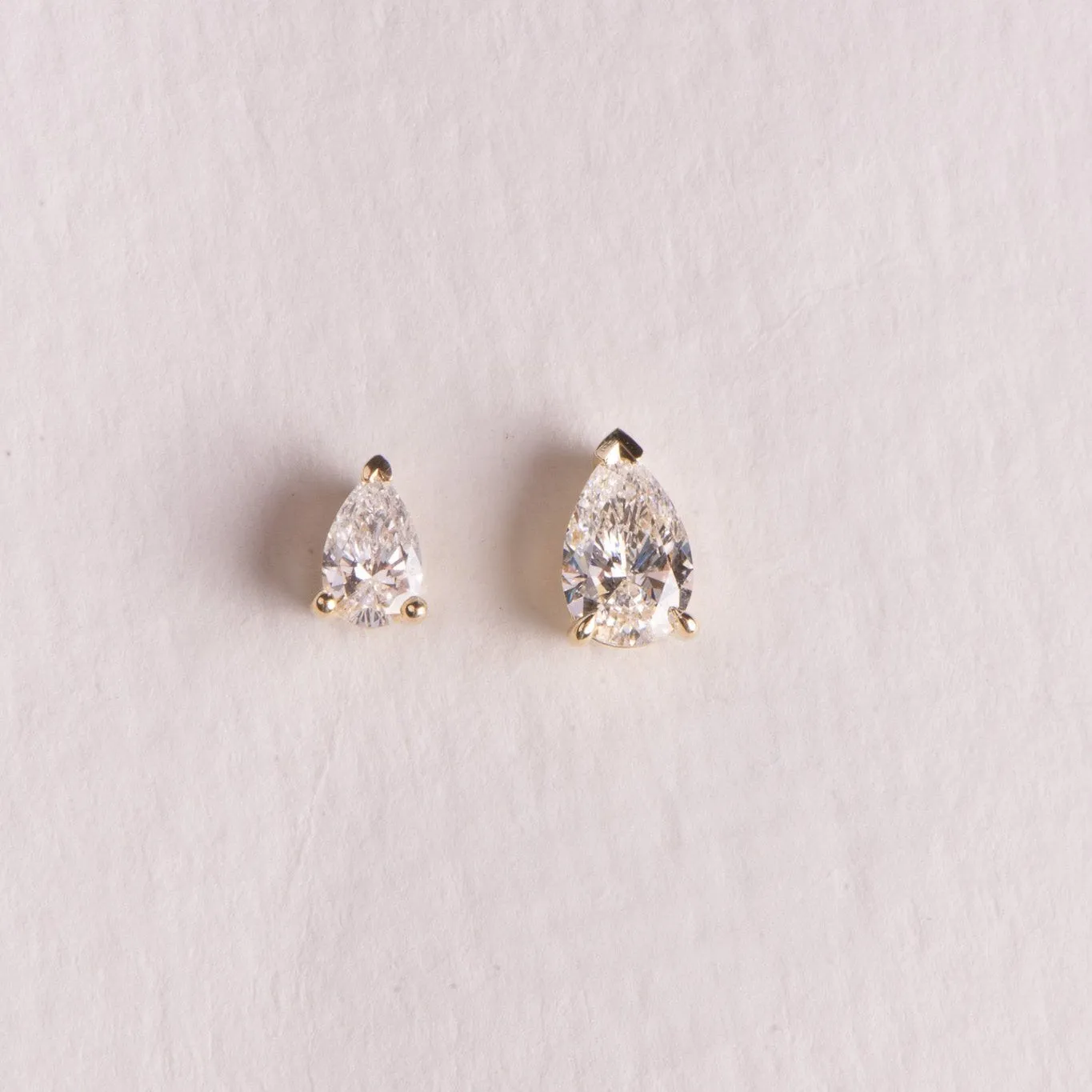 Pear Diamond Studs