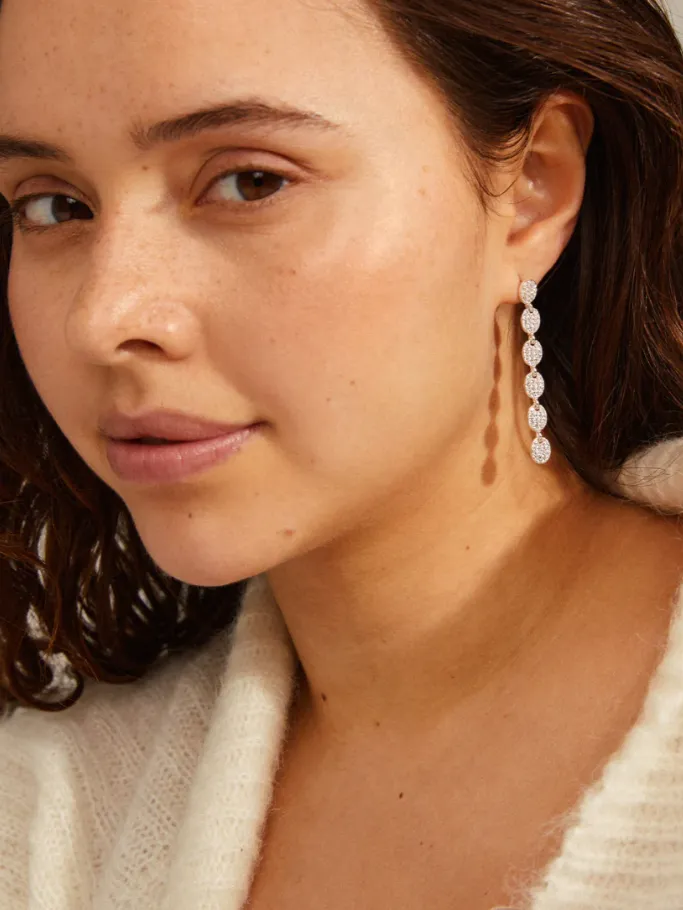 PILGRIM Beat Crystal Earrings