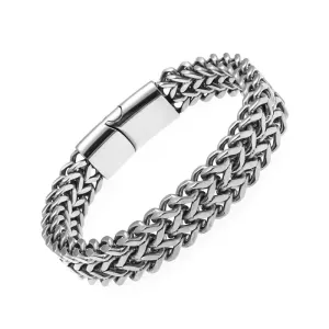 Plated Stainless Steel Braided Bracelet