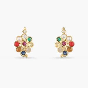 Pushpika Navaratna Silver Stud Earrings