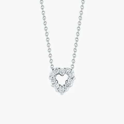 Roberto Coin Tiny Treasures Reversible Diamond & Gemstone Heart Necklace