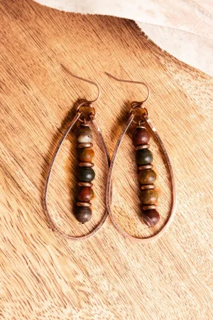 SALE! Natural Peak Coppertone Teardrop Earrings