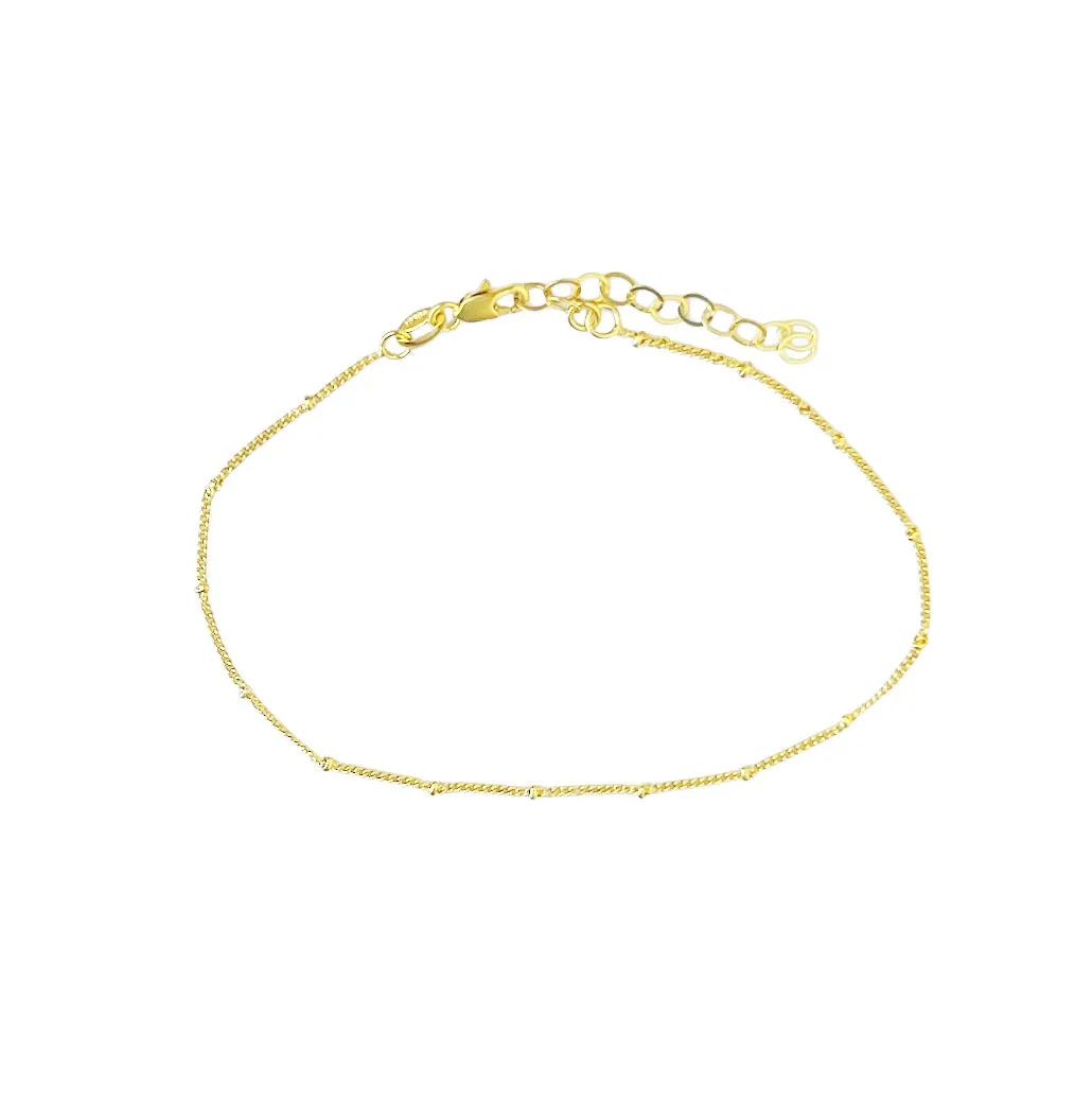 Satellite Chain 18K Gold Fill Anklet - 3 Pack