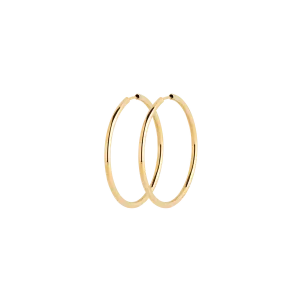 Senorita 35 Hoop (pair), Gold High Polished