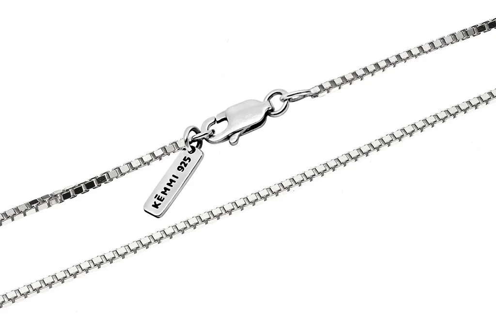 Silver Box Chain Necklace