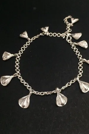 Silver Linings "Pankhuriyan" Silver Filigree Handmade Bracelet