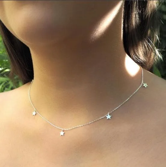 Silver Star Bright Necklace