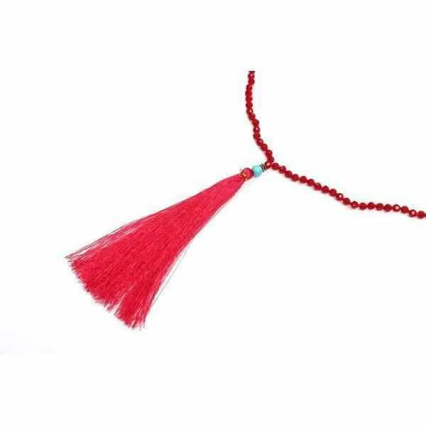 Sonia Tassel Bead Necklace - Thailand