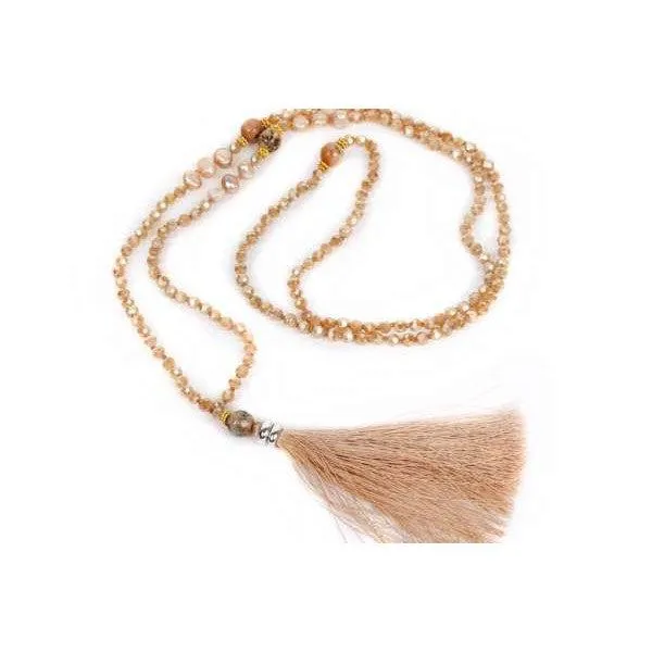 Sonia Tassel Bead Necklace - Thailand