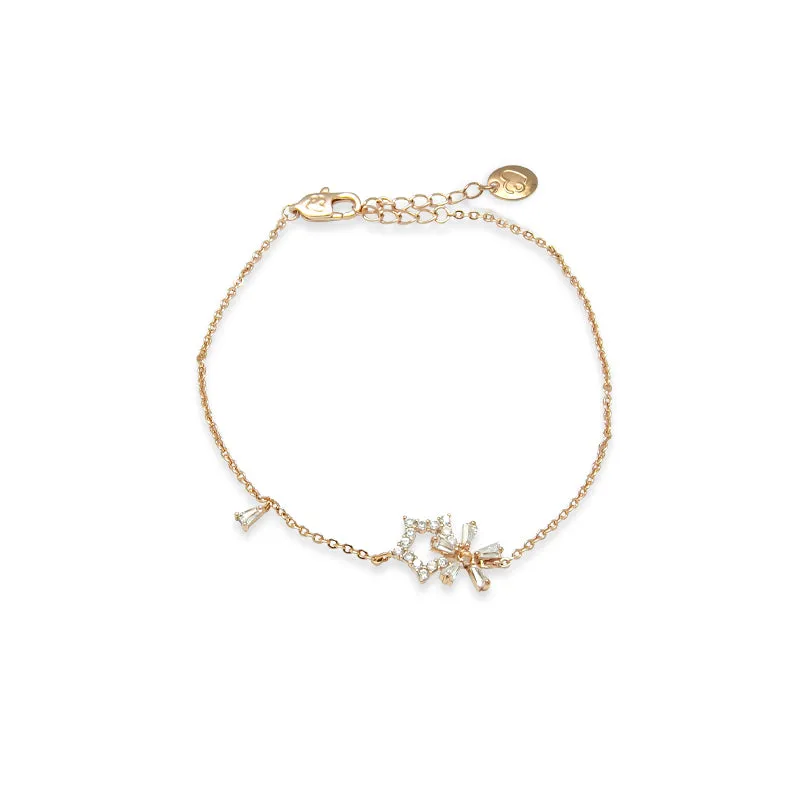 Star & Flower Cubic Zirconia Bracelet