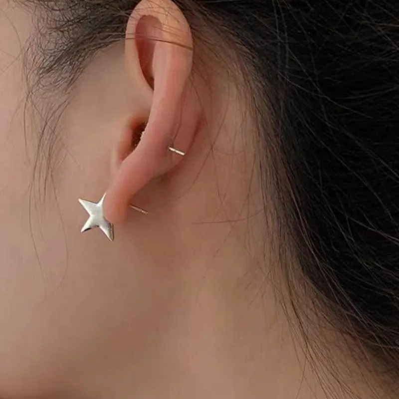 Sterling Silver Elegant Star Studs