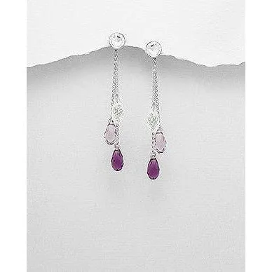 Swarovski Crystal Earrings & Pendants-3 Styles of Beautiful Sparkling Crystal Earrings