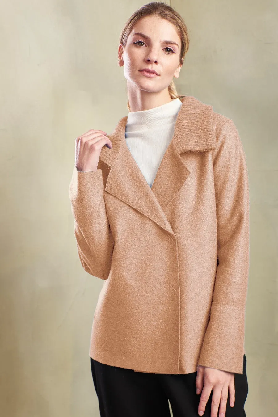 Tambo Coat Alpaca & Wool Color Croissant