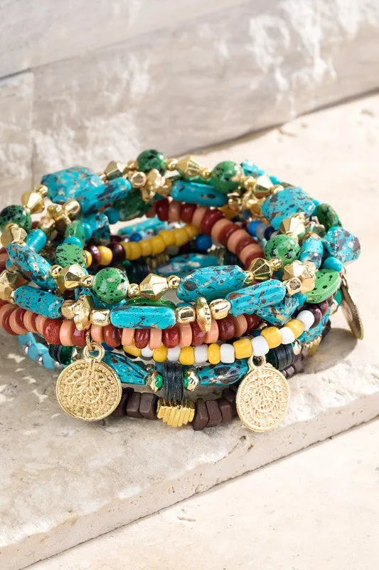 The Meadow Multi-layered Stretch Bracelet