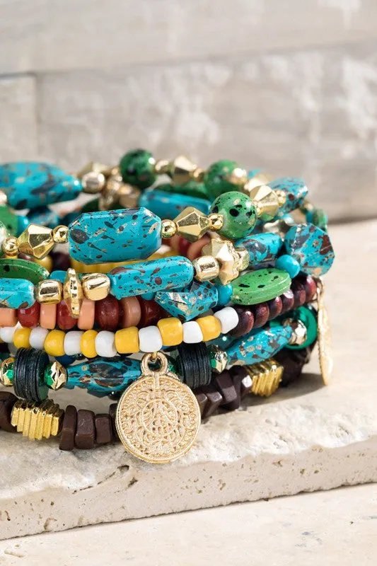 The Meadow Multi-layered Stretch Bracelet