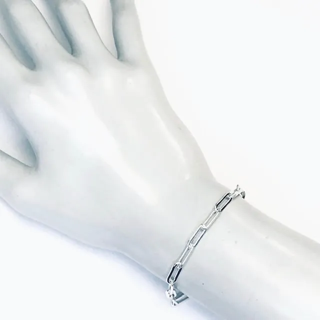 Thin Paperclip Bracelet