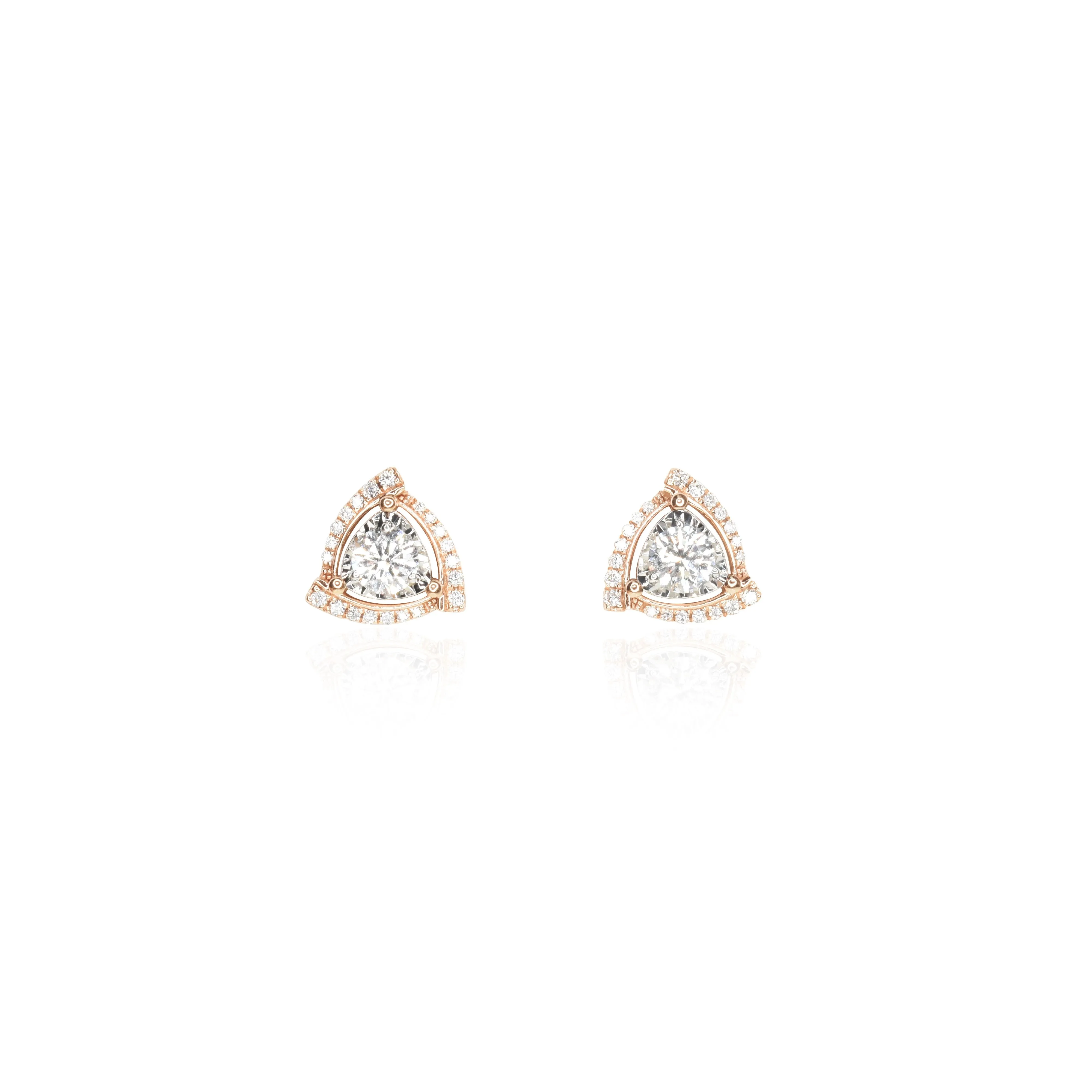 Twisted Triangle Studs