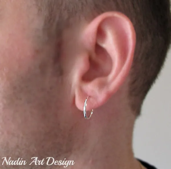 Unisex Classic Earrings - Mens Hoops