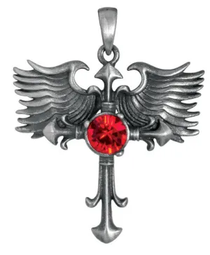 WINGED GOTHIC CROSS PENDANT, C/60