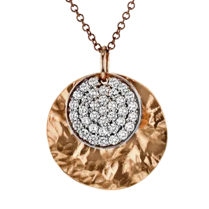 ZP1124-R Pendant in 14k Gold with Diamonds